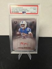 2023 Panini YearOne Anthony Richardson RC SP, POP 4🔥🔥💥 on card Auto Red Ink
