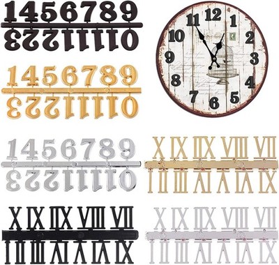 Clock Numerals Kit DIY Digital Clock Numbers Arabic Number and Roman Number
