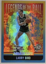 2020-21 Hoops Larry Bird #14 Legends Of The Ball Holo Foil Celtics
