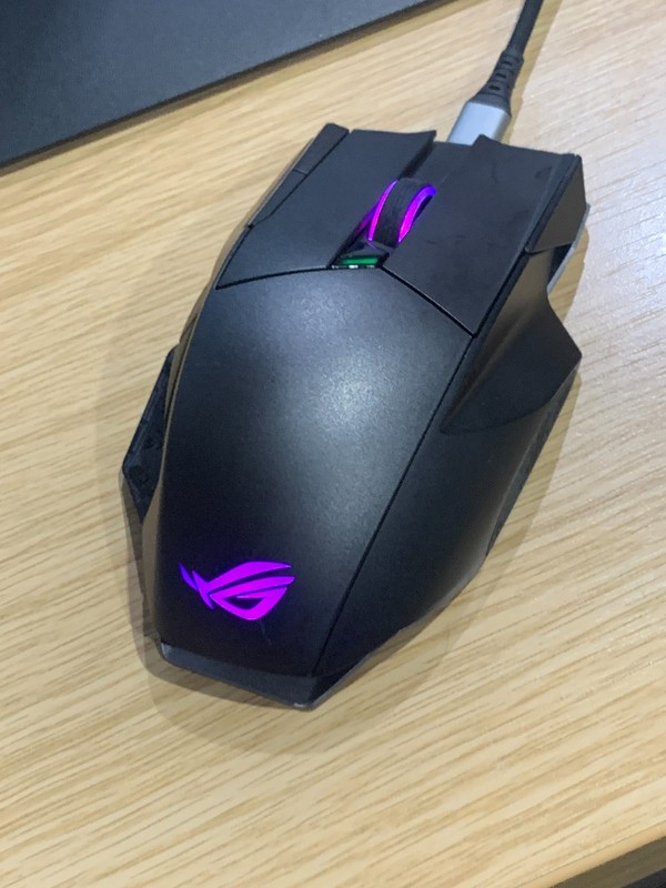 ASUS ROG Spatha X Wired Wireless RGB Gaming Mouse P707 Tested Working No Dongle