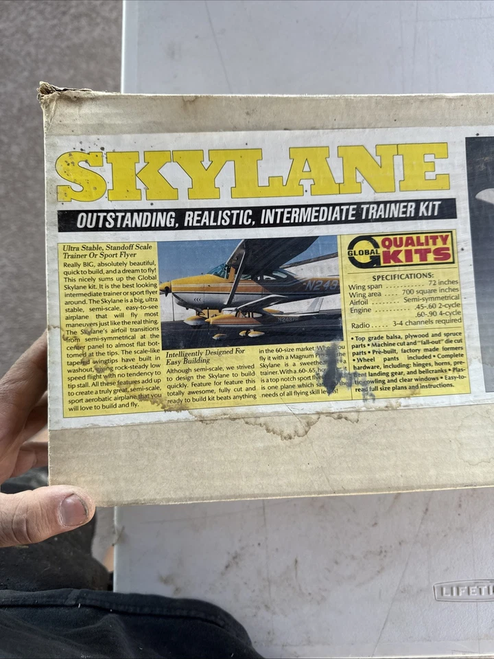 Global Quality Kits Skylane RC Scale Trainer Model Plane Kit 232310 72” WS .60 - Image 3 of 4