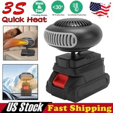 360 Flip Battery Powered Space Heater Portable Car Heater Fan w/Battery for Home