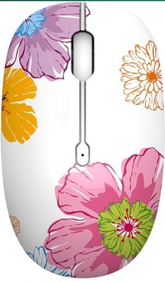 NEW! TENMOS M101 Wireless Mouse Cute Flower Silent With USB Receiver
