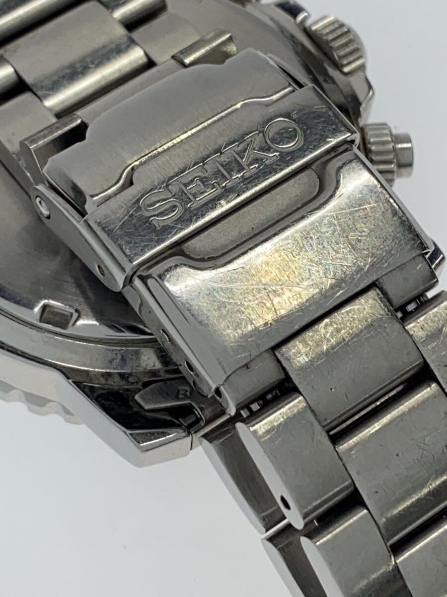 SEIKO 7T62-0CV0 BLACK DIAL QUARTZ CHRONOGRAPH ALARM MENS Used