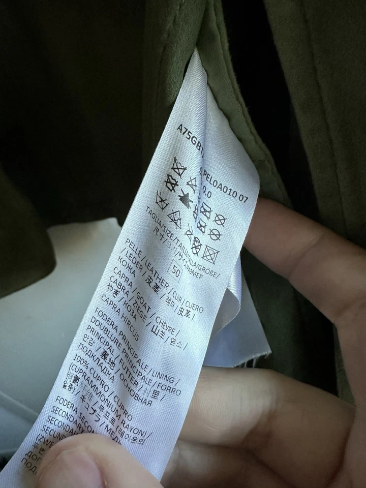 Eleventy Olive Suede Military Jacket EU52 - Image 4 of 4