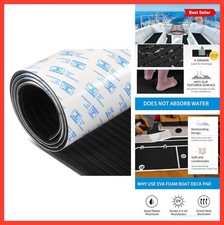 Boat Flooring EVA Foam 48 x 16 Inch 6mm Self Adhesive Non Slip Marine Decking