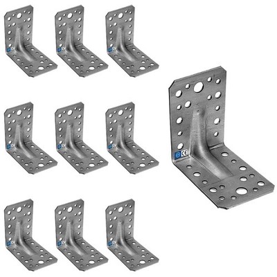 Schwerlast Winkelverbinder Bauwinkel Holzverbinder mit Sicke 10 Stk  2,5-3,0 mm