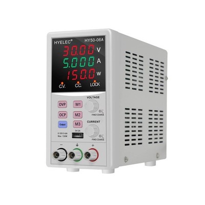 Variable DC Power Supply,0-50V 0-6A max150W Switching Regulated Bench Power S...