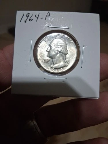 1964 P Washington Silver Quarter 90% Silver Good Condition