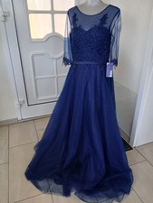 Ballkleid Abendkleid in mittelblau Größe 42...