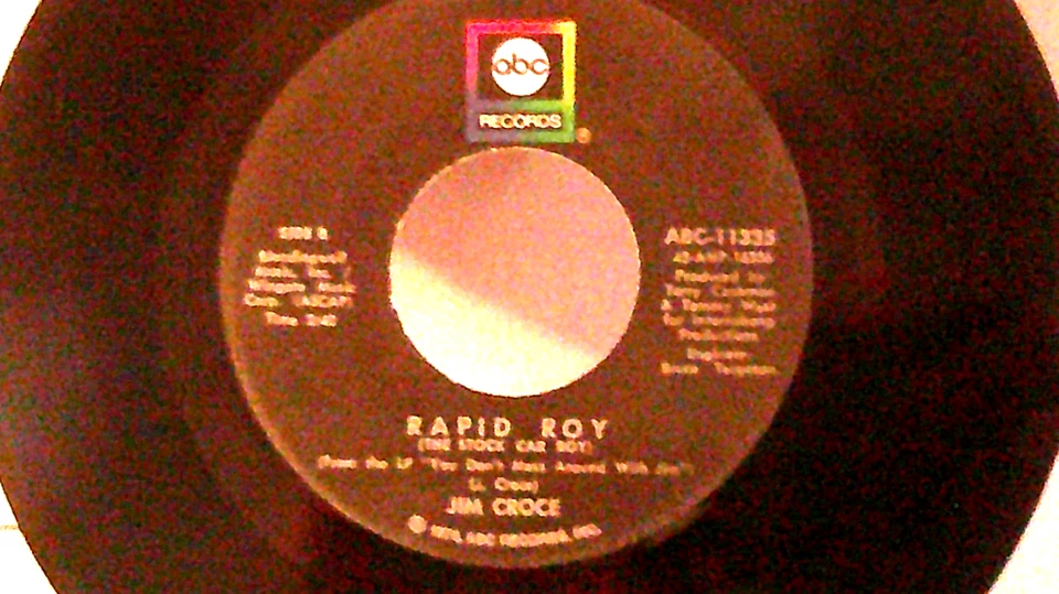 Jim Croce,ABC-11335,"OPERATOR",US,7" 45, 1972 classic hit rock, Mint - Image 2 of 2