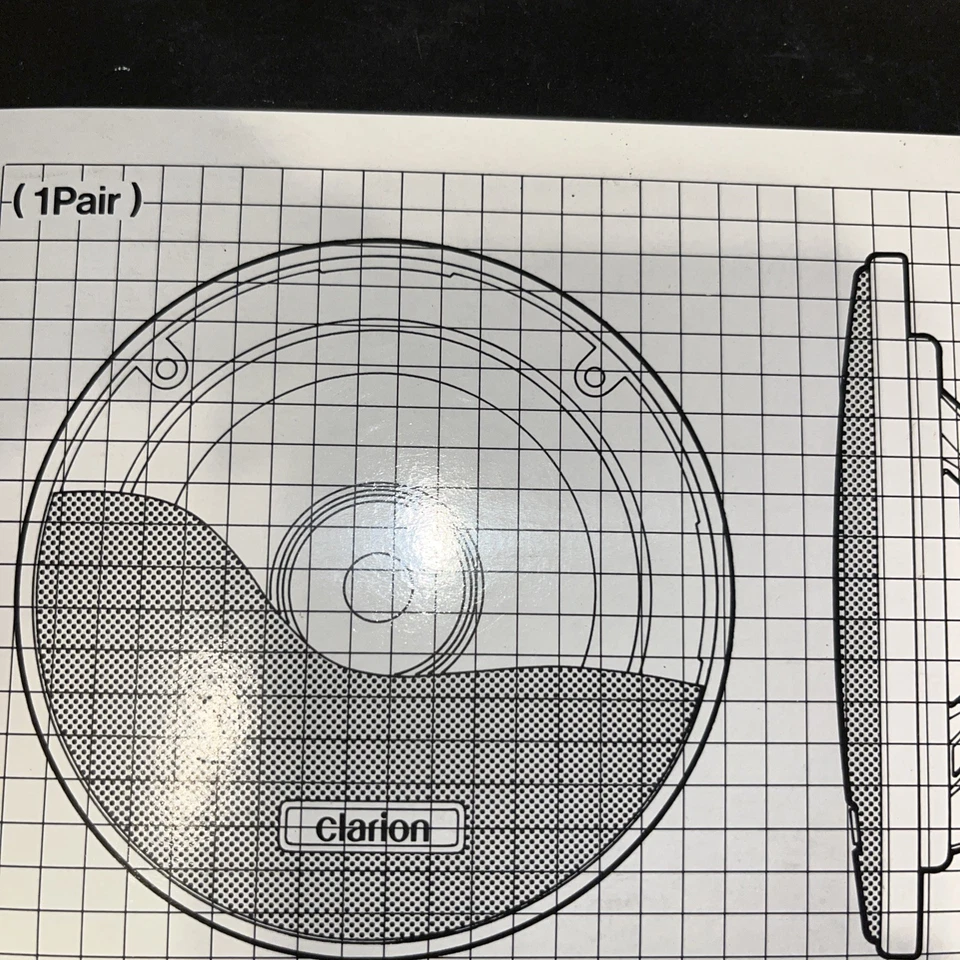 Clarion SE2500 Coaxial , 2-way 3 1/2 Inch flush mount Car Speakers 60W  90db New - Image 3 of 4