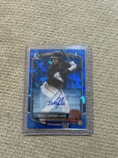 Jhonny Level 2025 Bowman Chrome Blue Sapphire #128/199