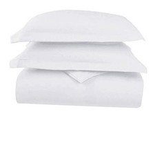 Pure 100 Cotton Duvet Cover Set, 800 Thread Count Long Staple King White