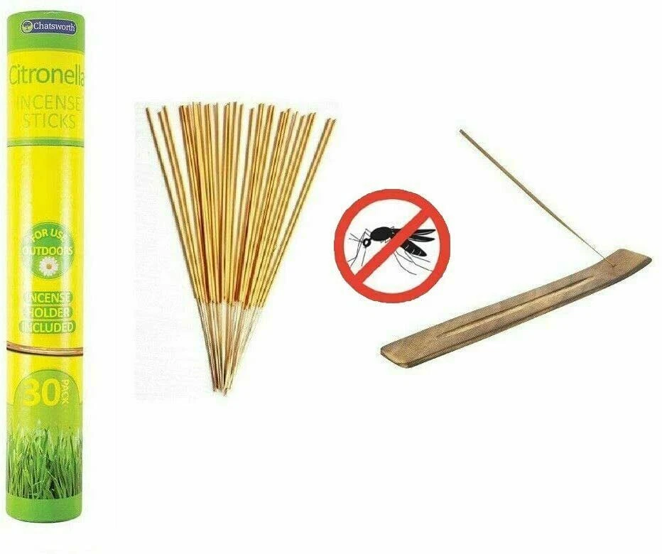 Citronella INCENSE STICKS Candles Outdoor Garden Anti Bug Fly