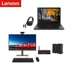 Lenovo Special Combo Package (i568) 14-Inch Laptop and Micro Desktop PC with 24"