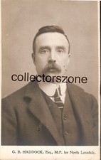 North Lonsdale MP 1906-18 George Bahr Haddock 1863 &ndash; 1930 real Photo Postcard