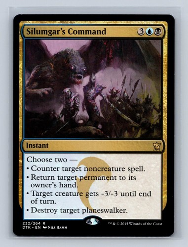 Magic the Gathering - MTG - DTK - Silumgar's Command - Rare