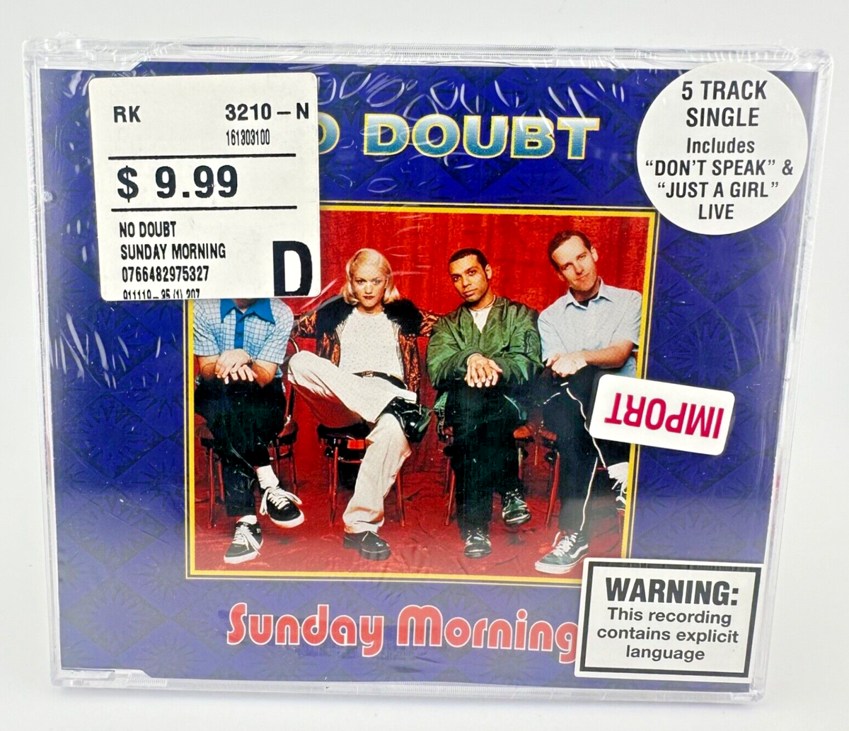 No Doubt : Sunday Morning [New CD Maxi-Single Import + Hype