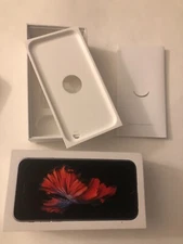 Apple iPhone 6S 32GB Space Gray EMPTY BOX ONLY w/inserts & sim opener -no phone