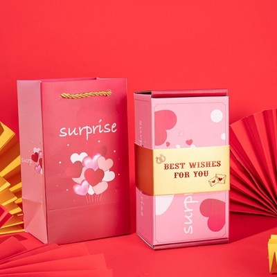 Cash Explosion Geschenkbox Kreativ für Geburtstag Jubiläum Valentine