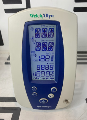 Welch Allyn 4200B 42OOB Spot Vital Signs Patient Monitor NIBP BP GOOD BATTERY