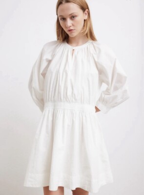 Apiece Apart White Cobano Mini Dress Size Medium