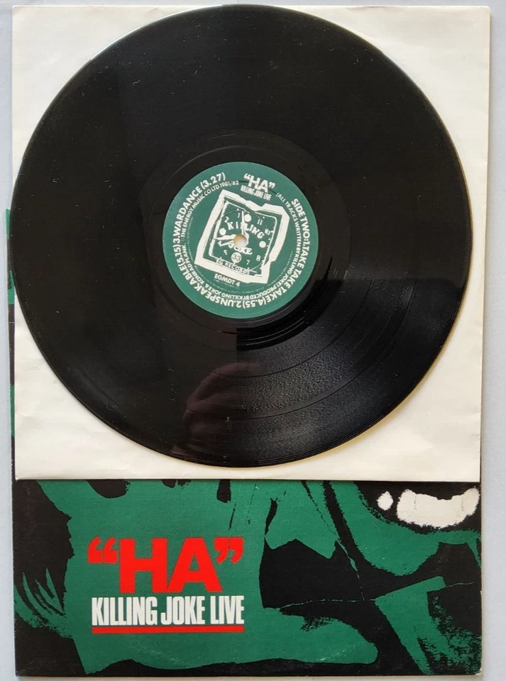 Killing Joke – "Ha" Killing Joke Live 1982 Limited edition 10" mini album vinyl Foto 2 de 4