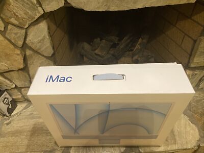 Apple iMac Blue 24 Inch A2438 EMPTY BOX only - great condition