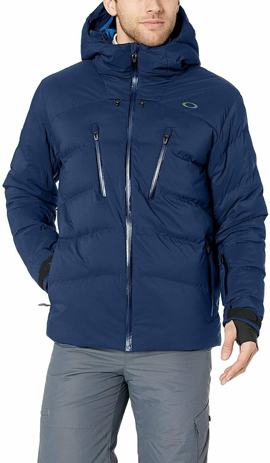 Let at ske Smitsom Rastløs Oakley Men&#039;s Ski Down Jacket 15K in Dark Blue Size LARGE 412526 NWT |  eBay