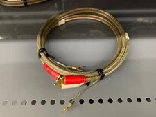 Audio-Technica Phono Tonearm Cable 1.3m RCA USED JAPAN vintage analog turntable