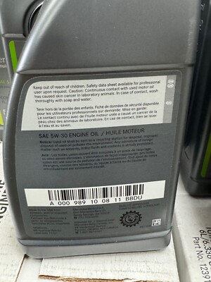 Genuine Mercedes-Benz Engine Oil 5W30 Synthetic 229.52 1 Quart