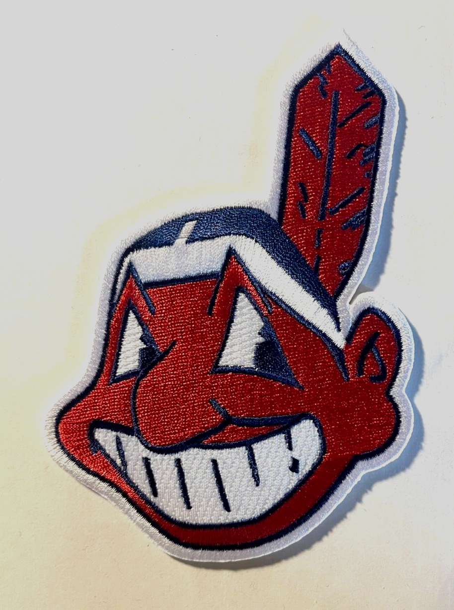 Cleveland Indians Chief Wahoo Jersey Sleeve Official MLB Logo Patch