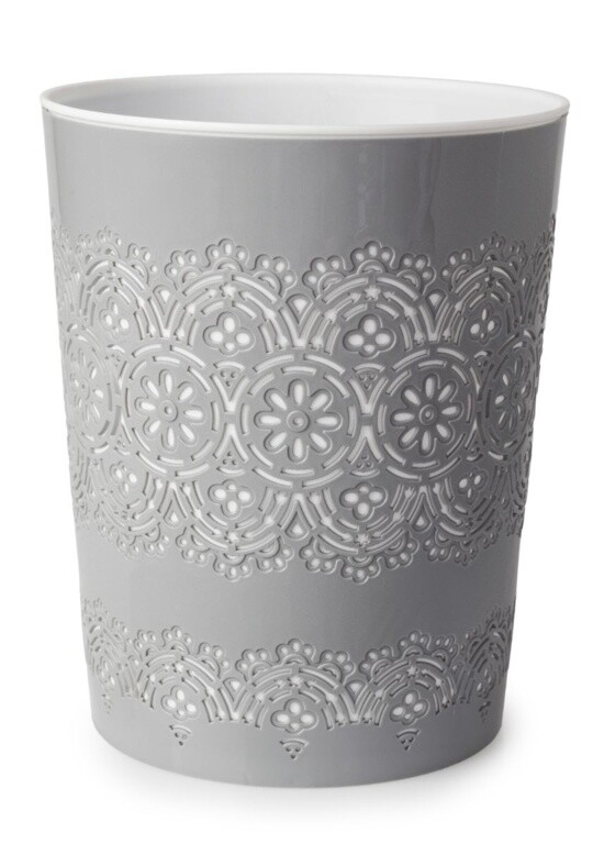 Blue Canyon Flora Home Office Waste Bin - 9L - Grey