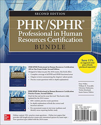 PHR/SPHR Professional in Human Resources Zertifizierung - BUCH NEU Willer, Dory