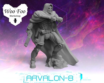 Arvalon 8 Kopfgeldjäger Cyphron 32mm Resin 3D gedruckt Stargrave Sci Fi 