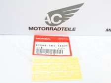 Honda Z 50 R - B-H Tank Hinweis Aufkleber Weiß mark tank white new