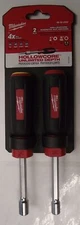 Milwaukee 48-22-2502 2pc. SAE HollowCore Magnetic Nut Driver Set