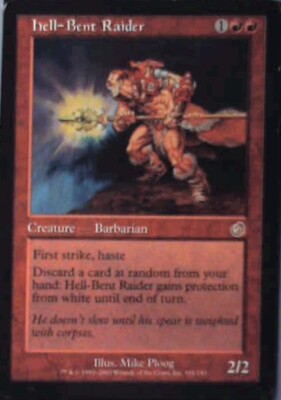 Hell-Bent Raider - Torment: #101, Magic: The Gathering Lp R36 | eBay Hell-Bent Raider - Torment: #101, Magic: The Gathering Lp R36 | eBay