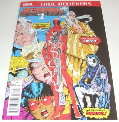 True Believers Deadpool Nr. 1 Marvel Comic Mai 2016 New Mutants 98 Domino Key Ish