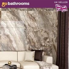 Large Brown Marble Lansing Effect Wall Floor Indoor Tile | 600x1200mm | Box