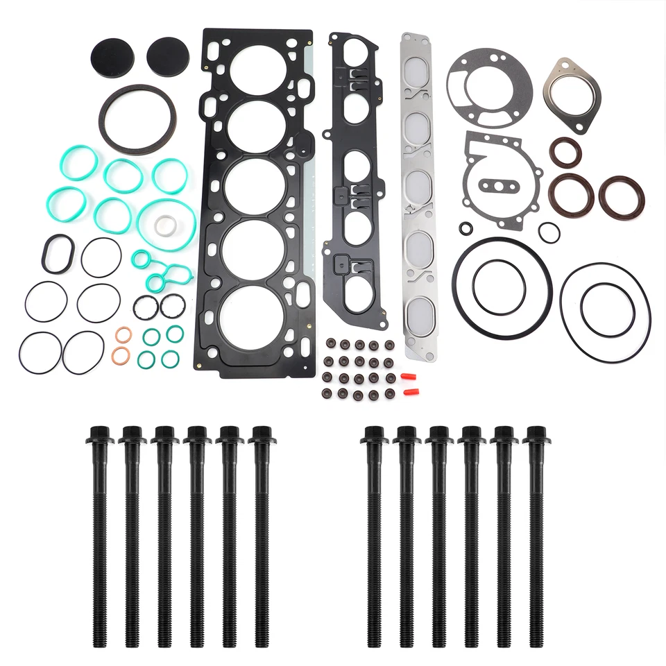 Kit de pernos y válvulas de junta de culata para Volvo C30 C70 S40 S60 V50 V60 2,5 L Foto 3 de 4