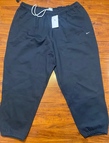 Nike Solo Swoosh Lab NRG Heavyweight Fleece Pants Black Size 4XL CW5460-010-NWT