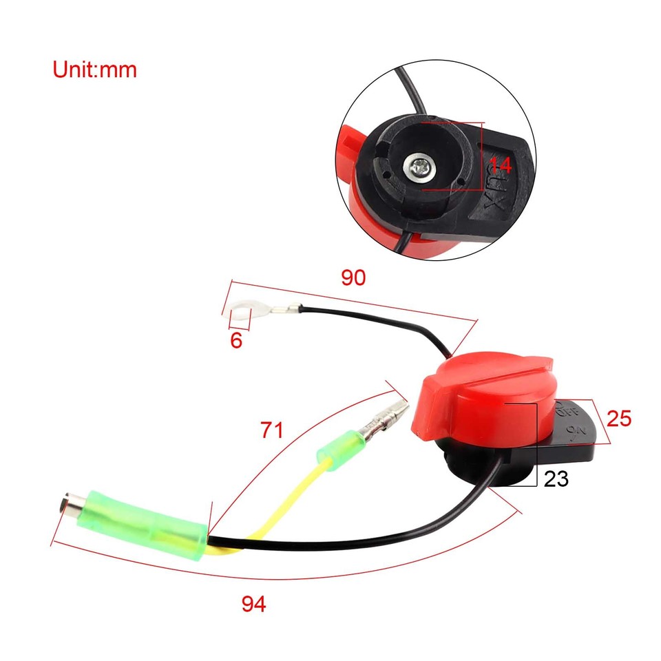 XLJOY Motor-Stoppschalter - 5 Stück Für Robin Subaru Motoren