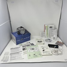 Canon PowerShot S2 IS 5.0MP Digital Camera - Silver w/ SD Card  Original Papers