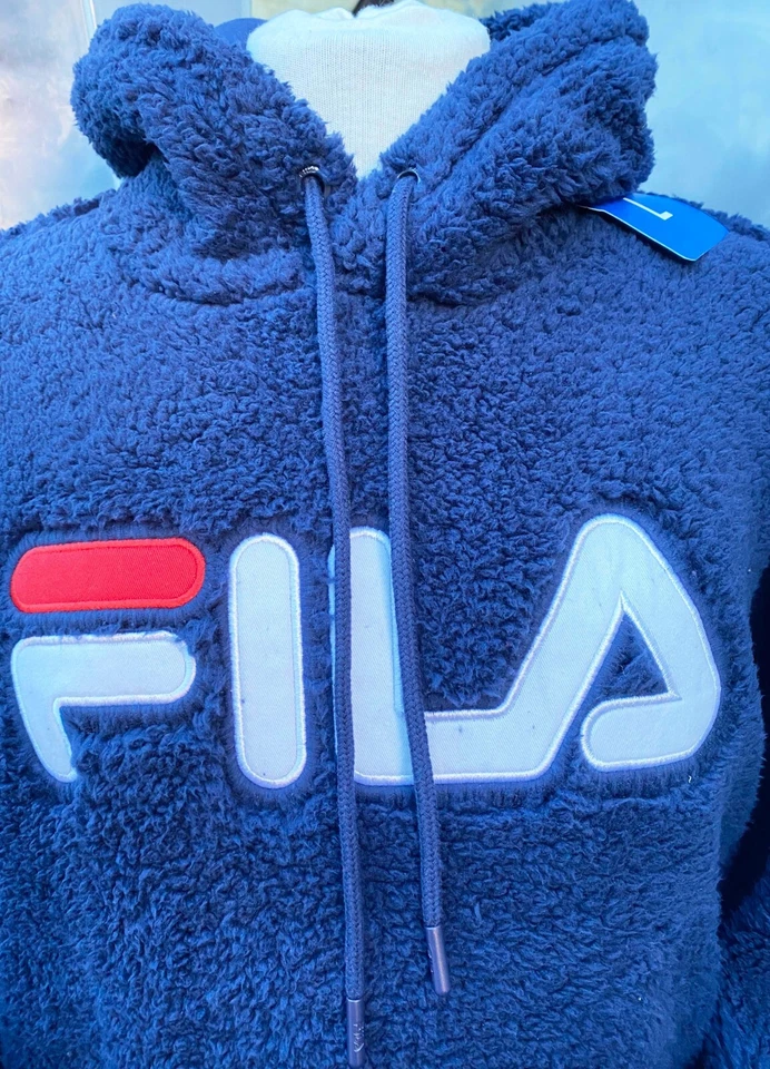 FILA Womens New Sherpa Fleece Hoody Pullover Cormac Style Fleece Warm S M L XL - Image 2 of 4