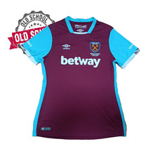 WEST HAM UNITED HOME FOOTBALL SHIRT 2016-2017 SOCCER JERSEY UMBRO MENS SMALL
