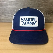 Samuel Adams Hat Cap Snap Back Blue Sam Adams Performance Trucker Beer