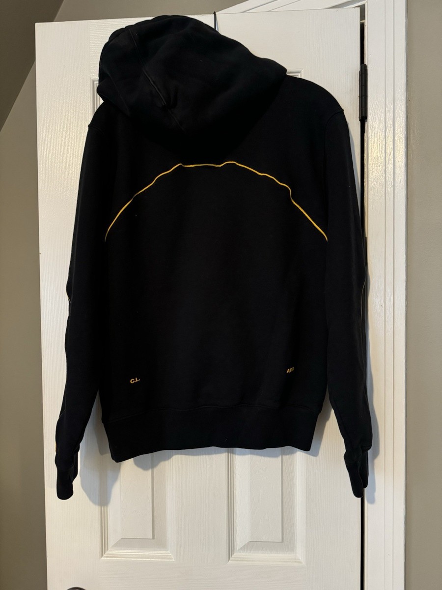Nike x Drake NOCTA Center Swoosh Hoodie Black And Gold Size Men's