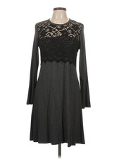 Karen Kane Women Gray Cocktail Dress L